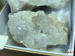 Quartz Crystal - 2 - Clusters, 3.25"x3 & 2.5"x2"