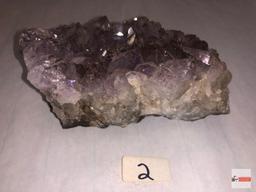 Quartz Crystal - Light purple amethyst, 4.5"wx2.5"w