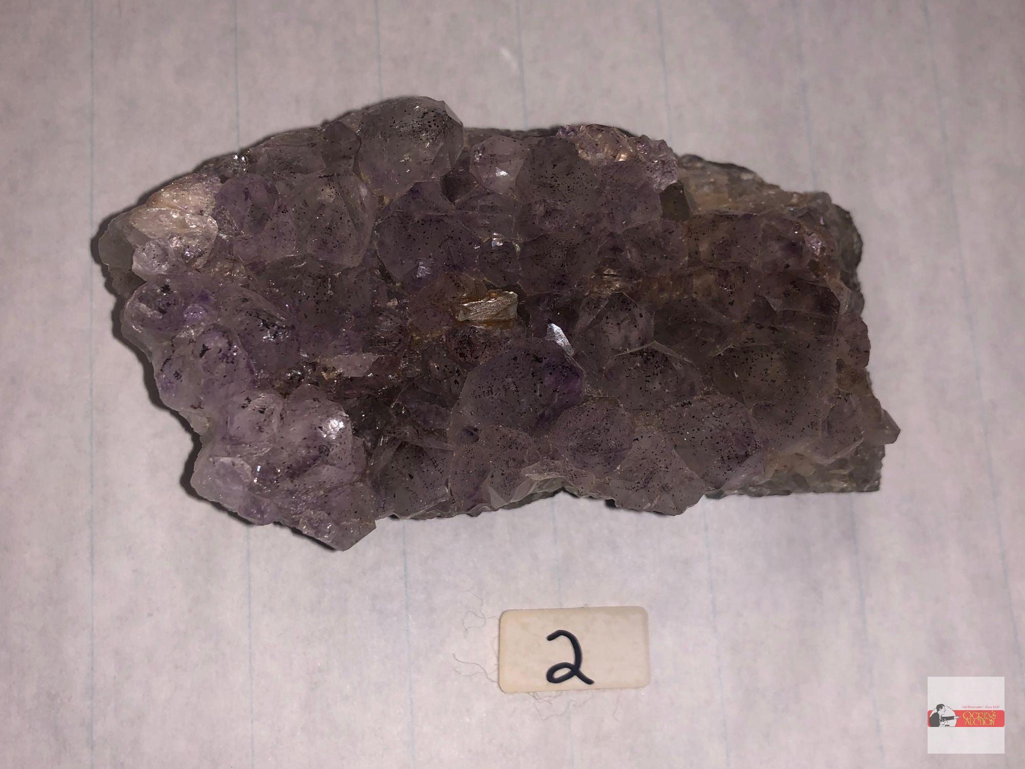 Quartz Crystal - Light purple amethyst, 4.5"wx2.5"w