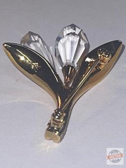 Jewelry - Brooch, Swarovski Crystal Memories, mini Calla Lily, orig. box
