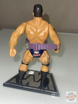 Toys - WWF Wrestling auction figures, 1996, 6" with stands, 4x's the money