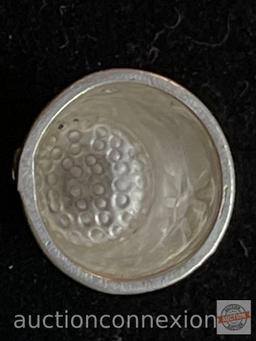 Ornate vintage sterling thimble, 4.5 grams