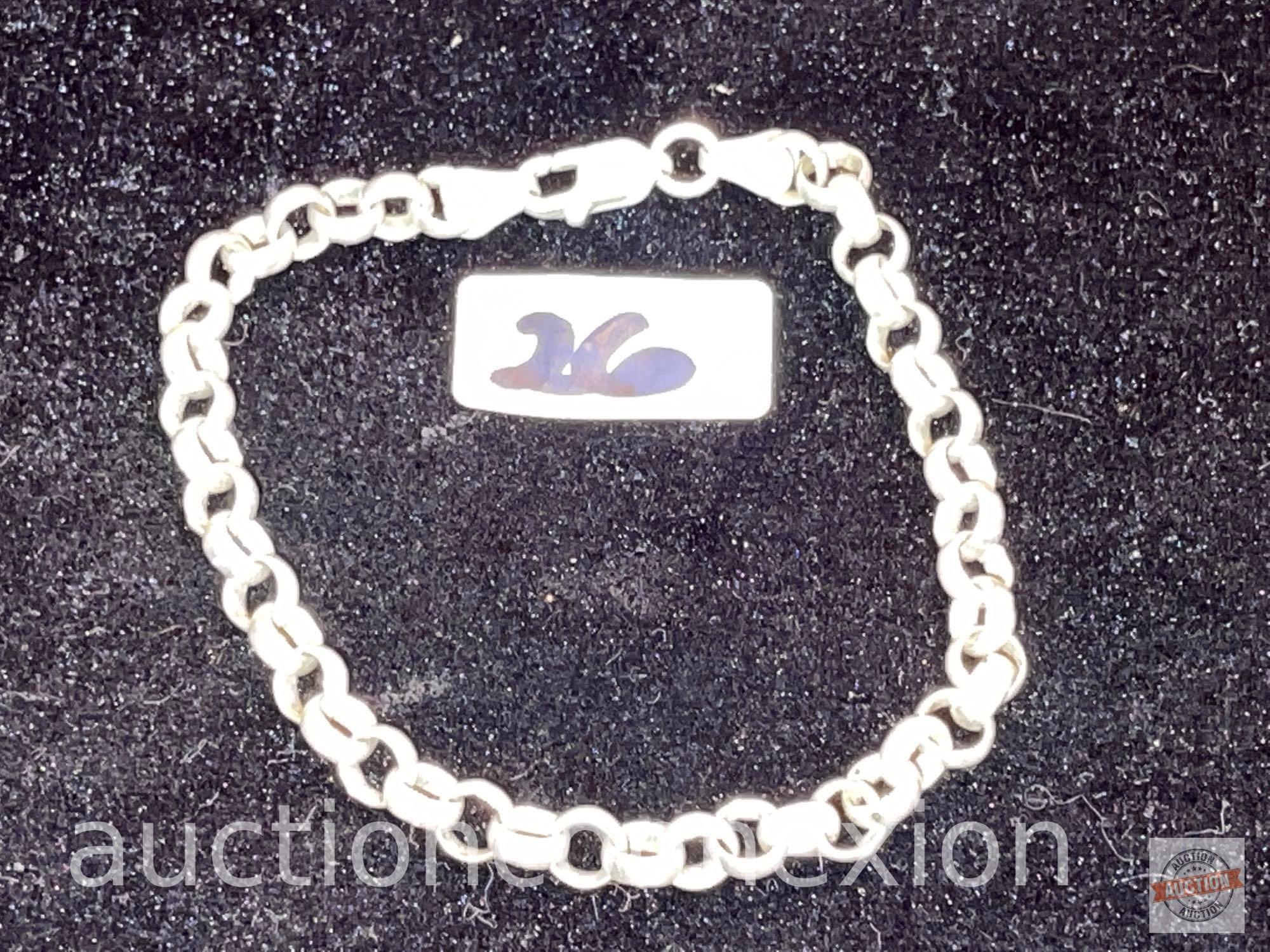 Jewelry - Bracelet, sterling, 12.6 grams