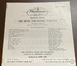 Record Album - Vintage, Douglas Moore, "The Devil and Daniel Webster" Folk Opera in One Act