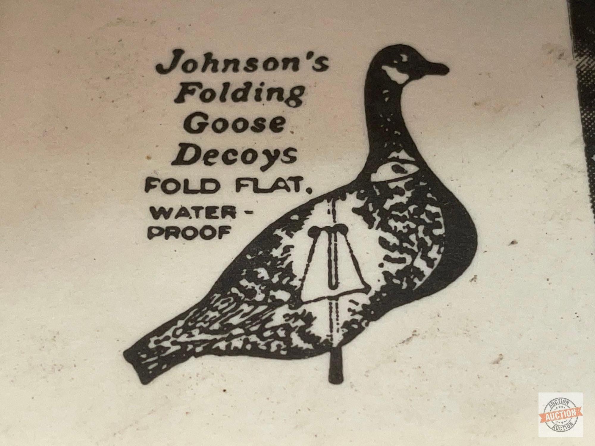 Goose Decoy's - Johnson's Large Folding goose decoys, 9 reg, 4 feeding, 22"wx9.5"h body