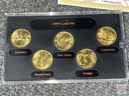 Coin set - 1999 Gold Ed. State Quarter Collection, uncirculated