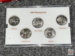 Coin set - 1999 Platinum Ed. State Quarter Collection, uncirculated