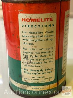Vintage Homelite Motor oil can,