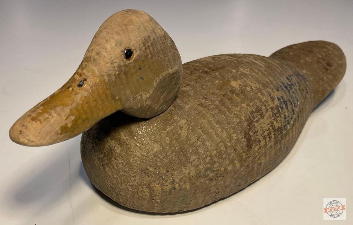 Duck Decoy - Vintage wooden 15.5"wx5.25"w