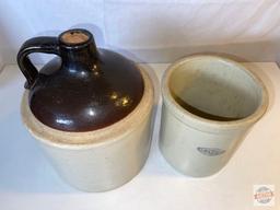 Vintage Crocks - 1 jug, 1 Pacific crock