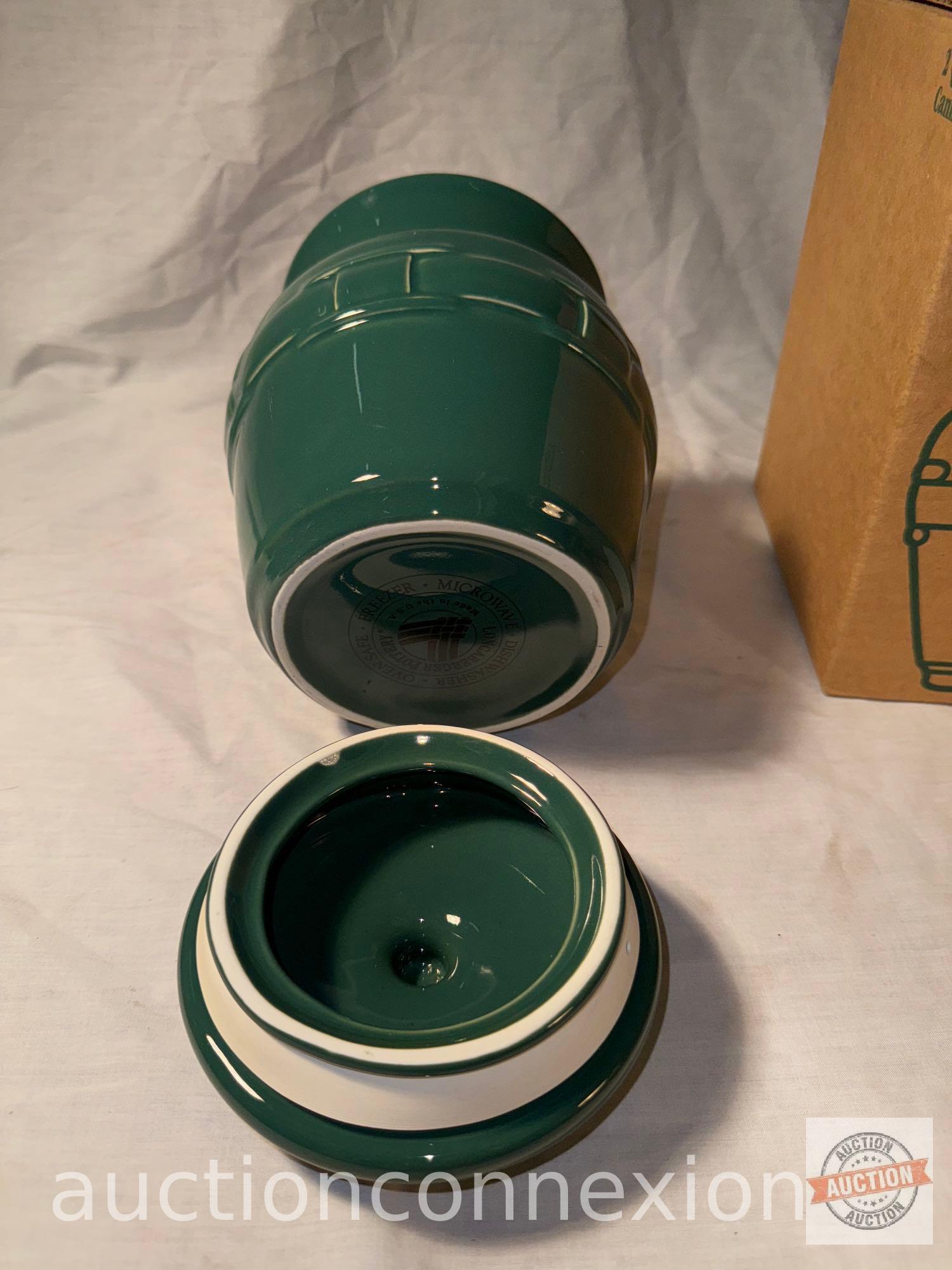 Longaberger pottery canisters - 4