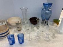 vintage glass And pottery