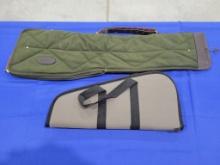 Soft Sided Carrying Cases Set of two soft sided gun carrying cases, comes with a large pistol type c