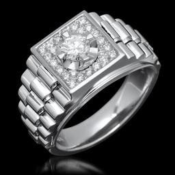 14k White Gold 1.02ct Diamond Ring