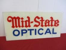 Mid State Optical Acrylic Advertising Sign