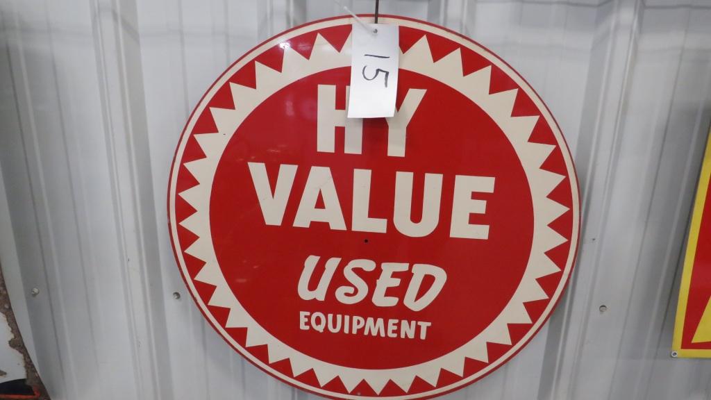 HY VALUE USED EQUIPMENT SIGN 30"