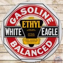 White Eagle Ethyl Balanced Gasoline 30" DS Porcelain w/ Logo