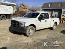 (Deposit, NY) 2016 Ford F150 4x4 Extended-Cab Pickup Truck Jump to Start, Runs, Check Engine Light O