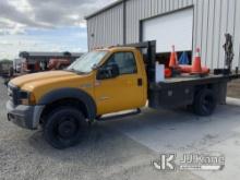 (Pasco, WA) 2007 Ford F550 Flatbed Truck Not Running, Condition Unknown