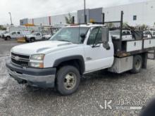 (Portland, OR) 2006 Chevrolet Silverado 3500 Dump Flatbed Truck Runs, Moves & Operates) (Paint Damag