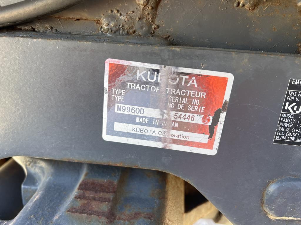 Kubota M9960 Tractor R/k