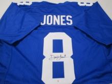 Daniel Jones of the NY Giants signed autographed football jersey PAAS COA 329