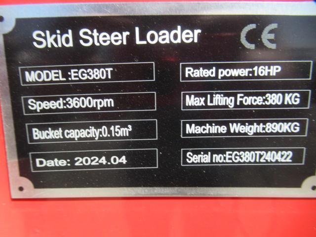 2024 EGN EG380T STAND-ON TRACKED SKID STEER LOADER (UNUSED)