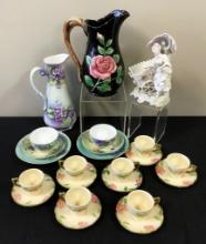 Estate Lot China Pieces - Largest Is 10½" Tall