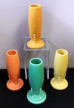 4 Fiestaware Vases - 6¼"