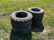 (4) 12- 16.5 Skid Steer Tires