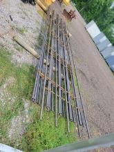 CONTINUOUS FENCE PANELS WITH CONNECTORS (7 PANELS)