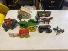 Cast Iron Toys - John Deere Tractor