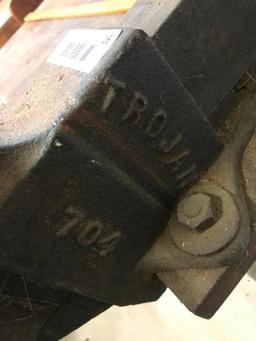 Antique Work Bench w/ Antique Trojan Vice