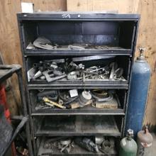 Cabinet with misc tools and parts