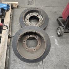 (2) Forklift tires