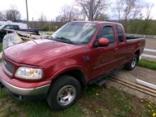 2001 Ford F150 4 x 4 Ext. Cab , Maroon, Auto, 4.6 New Crate Engine, 299,197