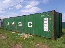 40' Green Shipping Container, 1 Door, UACU817700 5 (4935)