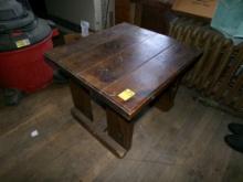Oak Colored End Table (Upstairs)