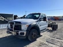 2011 Ford F550 4X4 Cab and Chassis