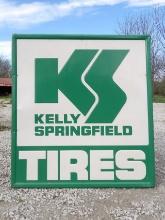 Kelly Springfield Tires Embossed Sign