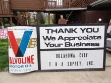 Valvoline Motor Oil Oklahoma City 3D Sign