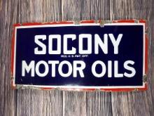 Socony Motor Oil Porc. Sign