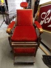 T. Nooman Oak Barber's Chair