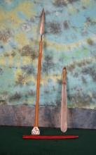 African Zulu Spear and Semi Knife with Sheath