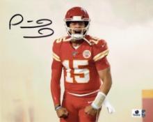 Patrick Mahomes Kansas City Chiefs Autographed 8x10 Photo GA coa