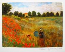 Claude Monet POPPIES NEAR ARGENTEUIL Estate Signed Giclee