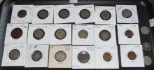 Variety: "V" & Shield Nickels, early Lincoln Cents