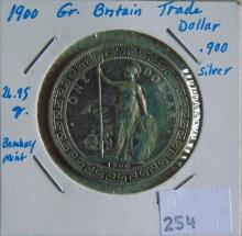 1900 Great Britain Trade Dollar .900 fine Silver