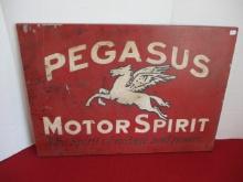 Pegasus Motor Spirit Painted Metal Sign