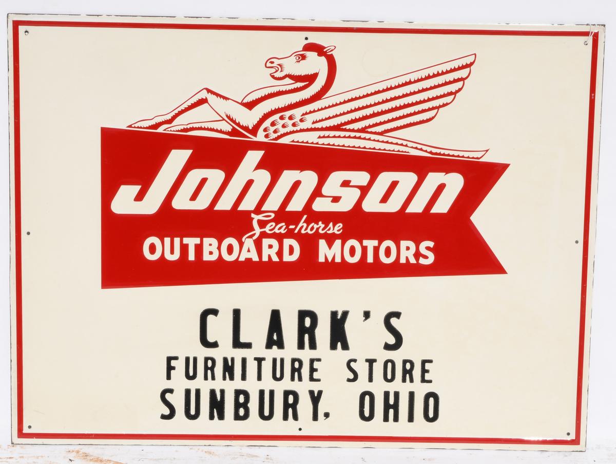 Johnson Sea Horse Outboard Motors Tin Sign